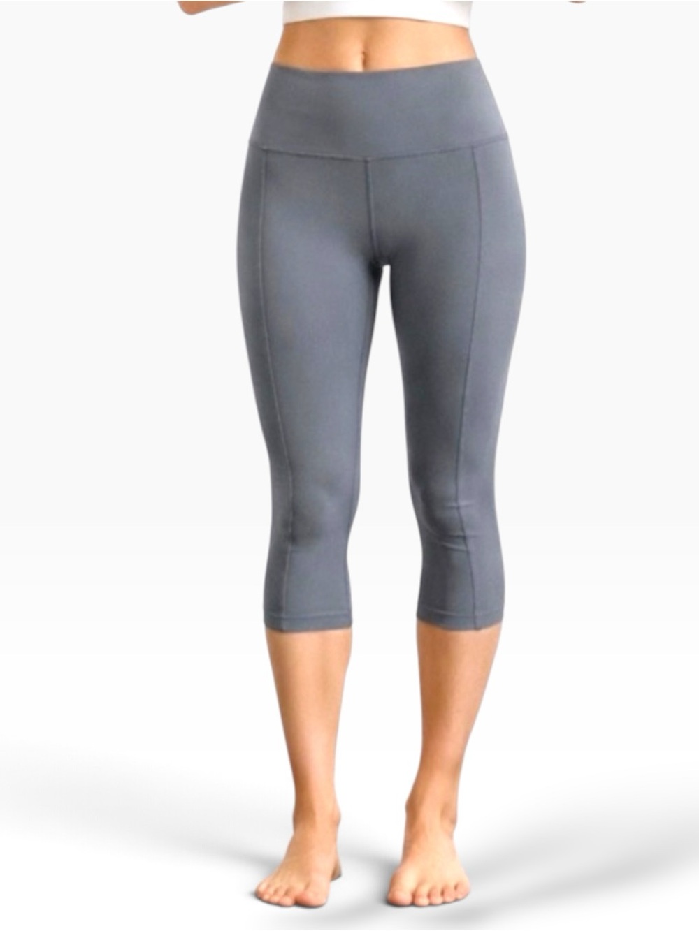 Karma pedal pusher pants high rise slimming sport yoga running high legging crop